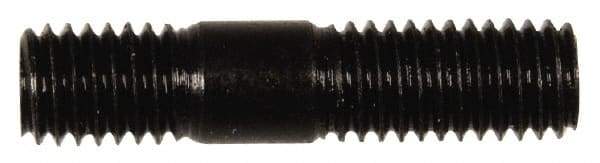 Dorman - M8x1.25 35mm OAL Unequal Double Threaded Stud - Steel, Black Oxide Finish, 16mm Long Thread Length, 10mm Short Thread Length, Metric - USA Tool & Supply
