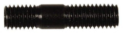 Dorman - M8x1.25 35mm OAL Unequal Double Threaded Stud - Steel, Black Oxide Finish, 16mm Long Thread Length, 10mm Short Thread Length, Metric - USA Tool & Supply