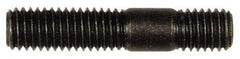 Dorman - M8x1.25 40mm OAL Unequal Double Threaded Stud - Steel, Black Oxide Finish, 21mm Long Thread Length, 10mm Short Thread Length, Metric - USA Tool & Supply