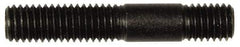 Dorman - M8x1.25 45mm OAL Unequal Double Threaded Stud - Steel, Black Oxide Finish, 23mm Long Thread Length, 10mm Short Thread Length, Metric - USA Tool & Supply