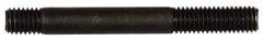 Dorman - M8x1.25 70mm OAL Unequal Double Threaded Stud - Steel, Black Oxide Finish, 24mm Long Thread Length, 10mm Short Thread Length, Metric - USA Tool & Supply