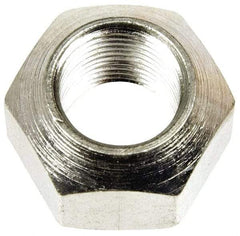 Dorman - 5/8-18 Zinc Finish Open Wheel Nut - 1" Hex, 21/32" OAL, 90° Seat Angle - USA Tool & Supply