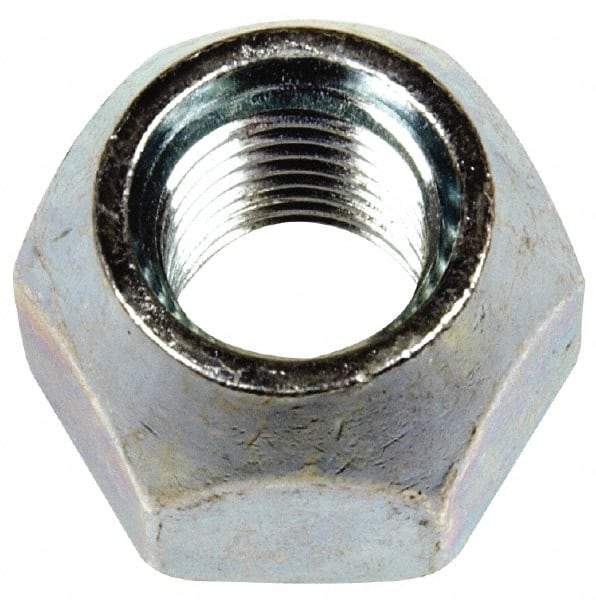 Dorman - M12-1.5 Zinc Finish Open Wheel Nut - 21mm Hex, 16mm OAL, 60° Seat Angle - USA Tool & Supply