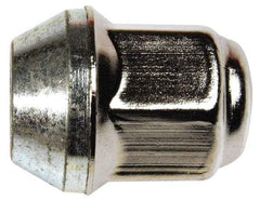 Dorman - M12-1.5 Stainless Finish Capped Wheel Nut - 19mm Hex, 31mm OAL, 60° Seat Angle - USA Tool & Supply