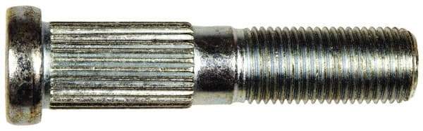 Dorman - 1/2-20 Serrated Bolt Wheel Stud - 0.56" Knurl, 2-3/8" OAL, 15/16" Shoulder Length - USA Tool & Supply