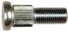 Dorman - 7/16-20 Serrated Bolt Wheel Stud - 0.555" Knurl, 1-7/16" OAL, 17/32" Shoulder Length - USA Tool & Supply