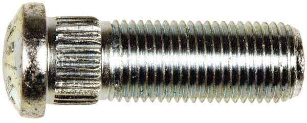 Dorman - 1/2-20 Serrated Bolt Wheel Stud - 0.535" Knurl, 1-17/32" OAL, 5/16" Shoulder Length - USA Tool & Supply