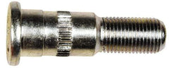 Dorman - 1/2-20 Serrated Bolt Wheel Stud - 5/8" Knurl, 1-5/16" OAL, 1" Shoulder Length - USA Tool & Supply