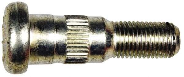 Dorman - 7/16-20 Serrated Bolt Wheel Stud - 0.565" Knurl, 1-3/4" OAL, 7/8" Shoulder Length - USA Tool & Supply