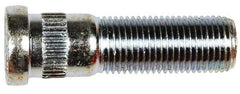 Dorman - 9/16-18 Serrated Bolt Wheel Stud - 5/8" Knurl, 2" OAL, 5/8" Shoulder Length - USA Tool & Supply