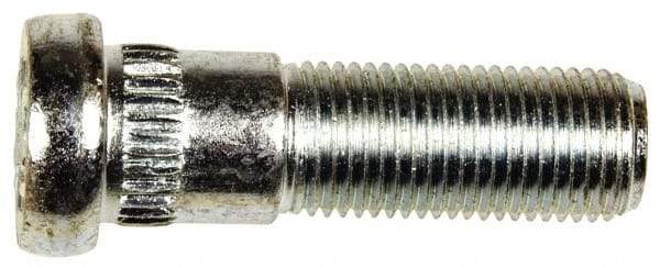 Dorman - 1/2-20 Serrated Bolt Wheel Stud - 0.568" Knurl, 1-11/16" OAL, 5/8" Shoulder Length - USA Tool & Supply