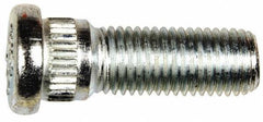 Dorman - M12-1.5 Serrated Bolt Wheel Stud - 14.22mm Knurl, 37mm OAL, 8mm Shoulder Length - USA Tool & Supply