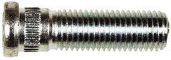 Dorman - M12-1.5 Serrated Bolt Wheel Stud - 12.73mm Knurl, 41.5mm OAL, 8mm Shoulder Length - USA Tool & Supply