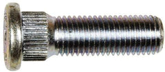 Dorman - M12-1.5 Serrated Bolt Wheel Stud - 14.35mm Knurl, 42.5mm OAL, 8mm Shoulder Length - USA Tool & Supply