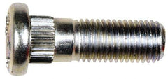 Dorman - M12-1.5 Serrated Bolt Wheel Stud - 12.9mm Knurl, 37.5mm OAL, 13mm Shoulder Length - USA Tool & Supply