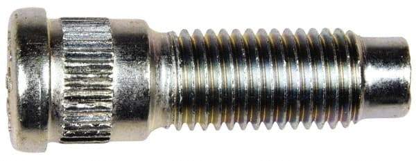 Dorman - M12-1.5 Serrated Bolt Wheel Stud - 14.45mm Knurl, 42mm OAL, 11.5mm Shoulder Length - USA Tool & Supply