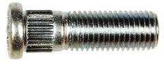 Dorman - M12-1.5 Serrated Bolt Wheel Stud - 12.5mm Knurl, 39.5mm OAL, 11.5mm Shoulder Length - USA Tool & Supply