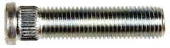 Dorman - M12-1.5 Serrated Bolt Wheel Stud - 12.8mm Knurl, 54mm OAL, 8mm Shoulder Length - USA Tool & Supply