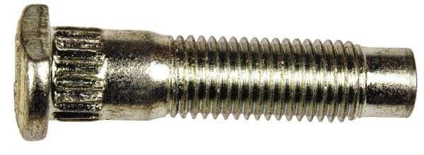 Dorman - M12-1.5 Serrated Bolt Wheel Stud - 13.41mm Knurl, 51.5mm OAL, 13.5mm Shoulder Length - USA Tool & Supply