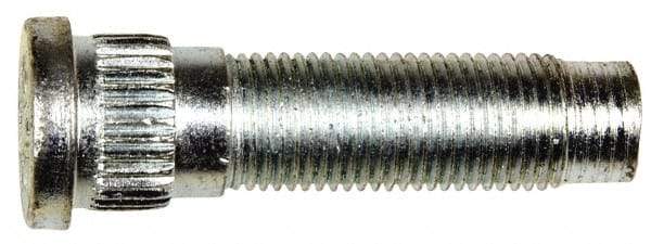 Dorman - 1/2-20 Serrated Bolt Wheel Stud - 0.615" Knurl, 1-31/32" OAL, 17/32" Shoulder Length - USA Tool & Supply