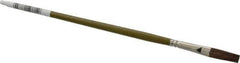 Wooster Brush - Ox Hair Artist's Paint Brush - 1/4" Wide, 13/16" Bristle Length, 6-3/4" Plastic Handle - USA Tool & Supply