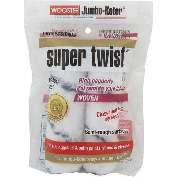 Wooster Brush - 4-1/2" Wide Paint General Purpose Roller Cover - Semi-Rough Texture, Polyamide - USA Tool & Supply