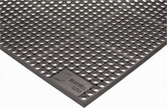 Wearwell - 5' Long x 3' Wide, Dry/Wet Environment, Anti-Fatigue Matting - Gray, CFR Rubber with Rubber Base, Beveled on 4 Sides - USA Tool & Supply