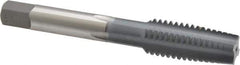 OSG - 1/2-13 UNC 3B 4 Flute elektraLUBE Finish High Speed Steel Straight Flute Standard Hand Tap - Taper, Right Hand Thread, 3-3/8" OAL, 1-21/32" Thread Length, H3 Limit - USA Tool & Supply