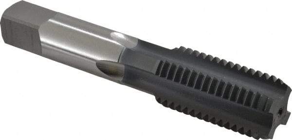 OSG - 1-8 UNC 3B 4 Flute elektraLUBE Finish High Speed Steel Straight Flute Standard Hand Tap - Bottoming, Right Hand Thread, 5-1/8" OAL, 2-1/2" Thread Length, H4 Limit - USA Tool & Supply