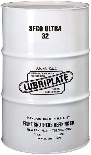 Lubriplate - 55 Gal Drum, ISO 32, SAE 10, Air Compressor Oil - -8°F to 375°, 160 Viscosity (SUS) at 100°F, 46 Viscosity (SUS) at 210°F - USA Tool & Supply