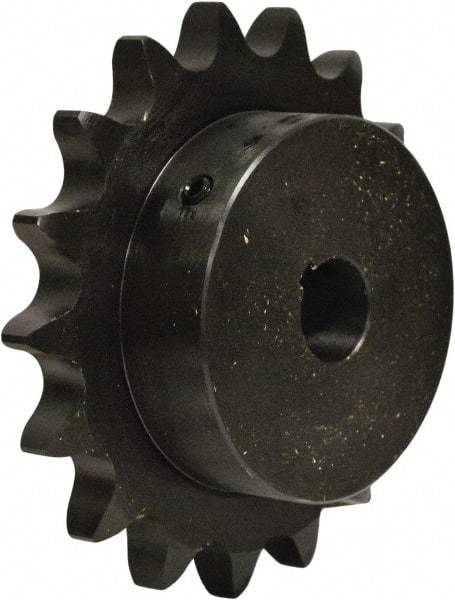 U.S. Tsubaki - 19 Teeth, 1/2" Chain Pitch, Chain Size 40, Finished Bore Sprocket - 1-1/2" Bore Diam, 3.038" Pitch Diam, 3.3" Outside Diam - USA Tool & Supply