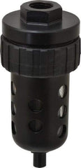Parker - Filter Automatic Drain - 6-1/4" High x 2-3/4" Wide, For Use with Compressed Air Systems - USA Tool & Supply