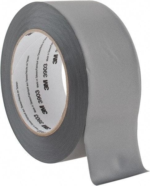 3M - 2" x 50 Yds Gray Duct Tape - 6.5 mil, Rubber Adhesive, Vinyl Backing, 12.6 Lb/ln Tensile Strength, 200°F Max, Series 3903 - USA Tool & Supply