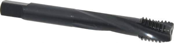 OSG - M12x1.75 Metric Coarse 3 Flute 6H Modified Bottoming Spiral Flute Tap - Powdered Metal, Oxide Finish, 3-3/8" OAL, Right Hand Flute, Right Hand Thread, D6, Series EXOTAP - USA Tool & Supply