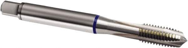 Guhring - M8x1.25 Metric, 3 Flute, Bright Finish, Powdered Metal Spiral Point Tap - Plug Chamfer, Right Hand Thread, 90mm OAL, 6H Class of Fit, Series 877 - Exact Industrial Supply