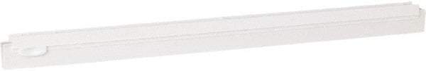 Vikan - 24" Rubber Blade Squeegee Refill - Double Edge, White, Plastic Holder - USA Tool & Supply