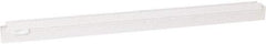 Vikan - 24" Rubber Blade Squeegee Refill - Double Edge, White, Plastic Holder - USA Tool & Supply