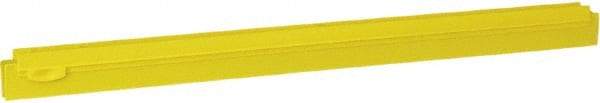 Vikan - 24" Rubber Blade Squeegee Refill - Double Edge, Yellow, Plastic Holder - USA Tool & Supply