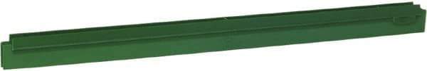 Vikan - 24" Rubber Blade Squeegee Refill - Double Edge, Green, Plastic Holder - USA Tool & Supply