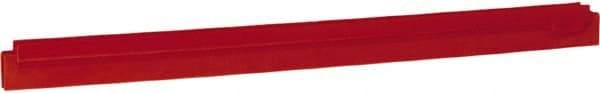 Vikan - 24" Rubber Blade Squeegee Refill - Double Edge, Red, Plastic Holder - USA Tool & Supply