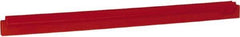 Vikan - 24" Rubber Blade Squeegee Refill - Double Edge, Red, Plastic Holder - USA Tool & Supply