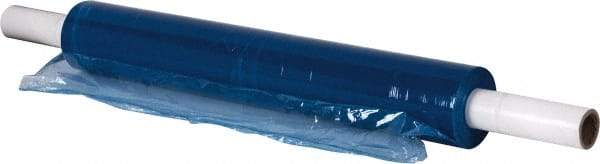 Stretch Associates - 20" x 1,000' 80 Gauge Blue Hand Held Stretch & Pallet Wrap with Extended Core - 80 Gauge, Blue - USA Tool & Supply
