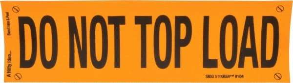 Nifty Products - DO NOT TOP LOAD Shipping Label - 10" High x 3" Wide - USA Tool & Supply