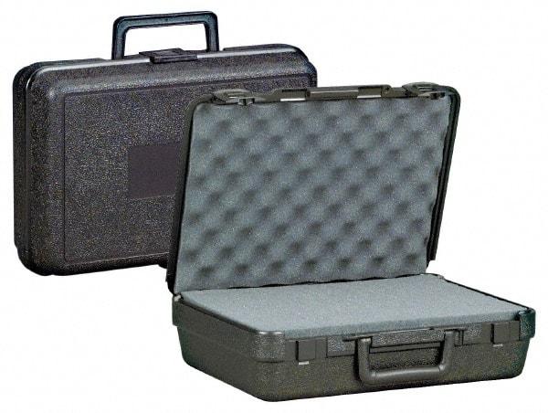 Platt - 19" Wide, Clamshell Hard Case - Black, Polyethylene - USA Tool & Supply