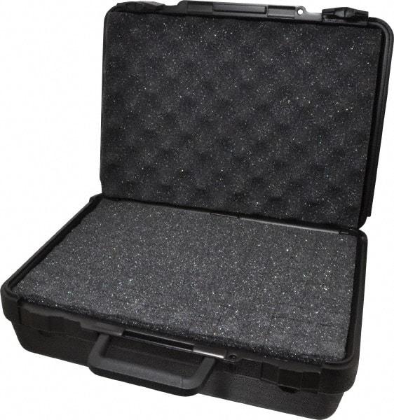 Platt - 15" Wide x 4-3/8" High, Clamshell Hard Case - Black, Polyethylene - USA Tool & Supply