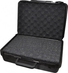 Platt - 15" Wide x 4-3/8" High, Clamshell Hard Case - Black, Polyethylene - USA Tool & Supply