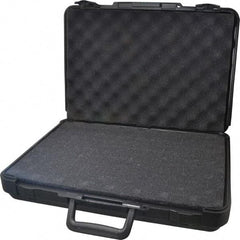 Platt - 16" Wide x 3-1/4" High, Clamshell Hard Case - Black, Polyethylene - USA Tool & Supply