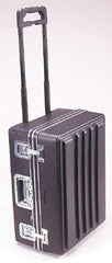 Platt - 21-1/2" Wide x 13-3/4" High, Shipping/Travel Case - Black, Polyethylene - USA Tool & Supply