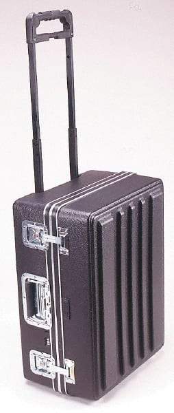Platt - 15" Wide x 11-1/2" High, Shipping/Travel Case - Black, Polyethylene - USA Tool & Supply