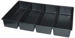Kennedy - Tool Box Durable ABS Plastic Organizer - 23" Wide x 16-1/2" Deep x 4" High, Black, For 27" Wide Roller Cabinets - USA Tool & Supply